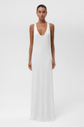 Everyday Jersey Racerback Maxi Dress - White