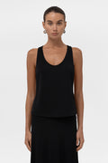 Everyday Jersey Racerback Top - Black