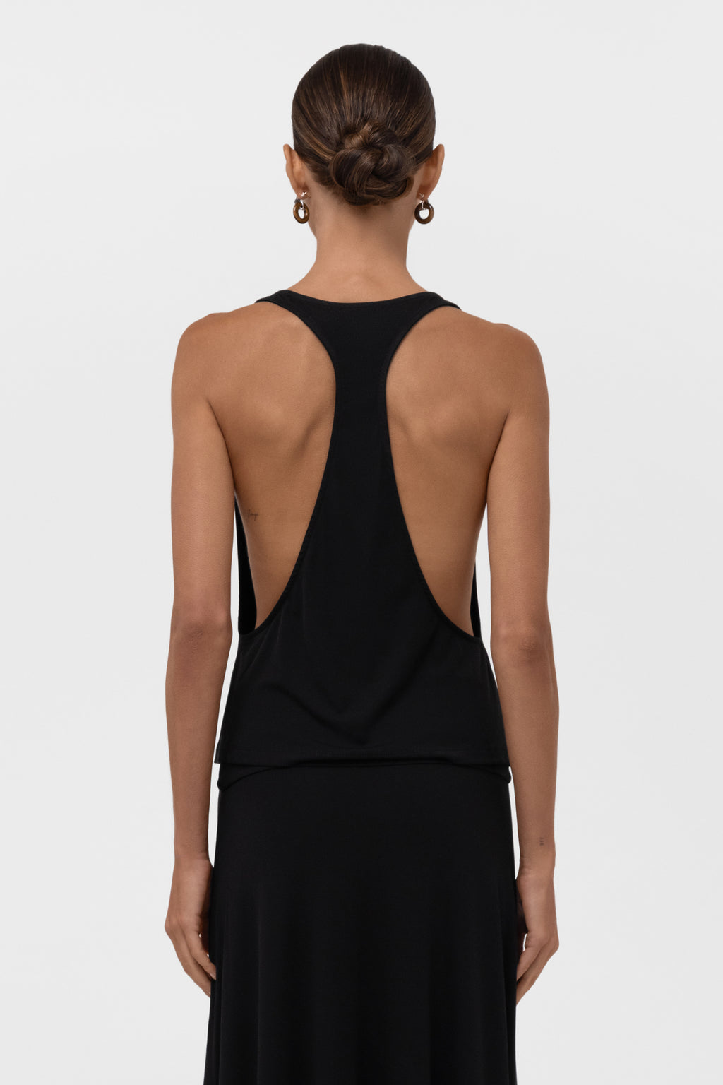 Everyday Jersey Racerback Top - Black