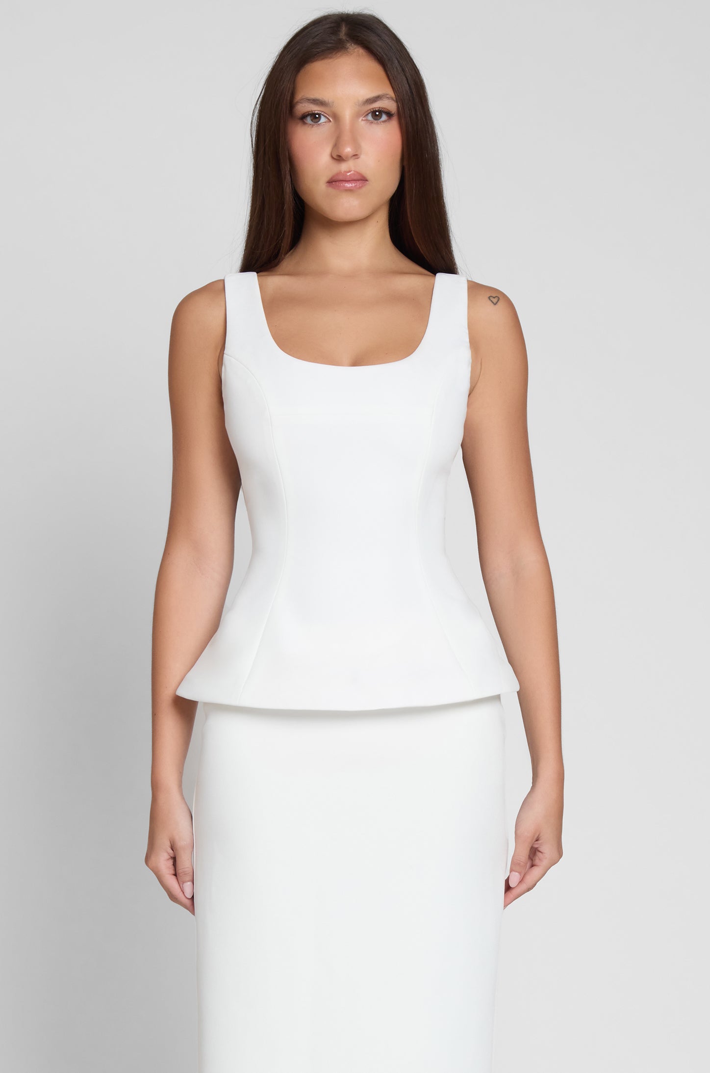Top bustier Calesia Contour - Blanco
