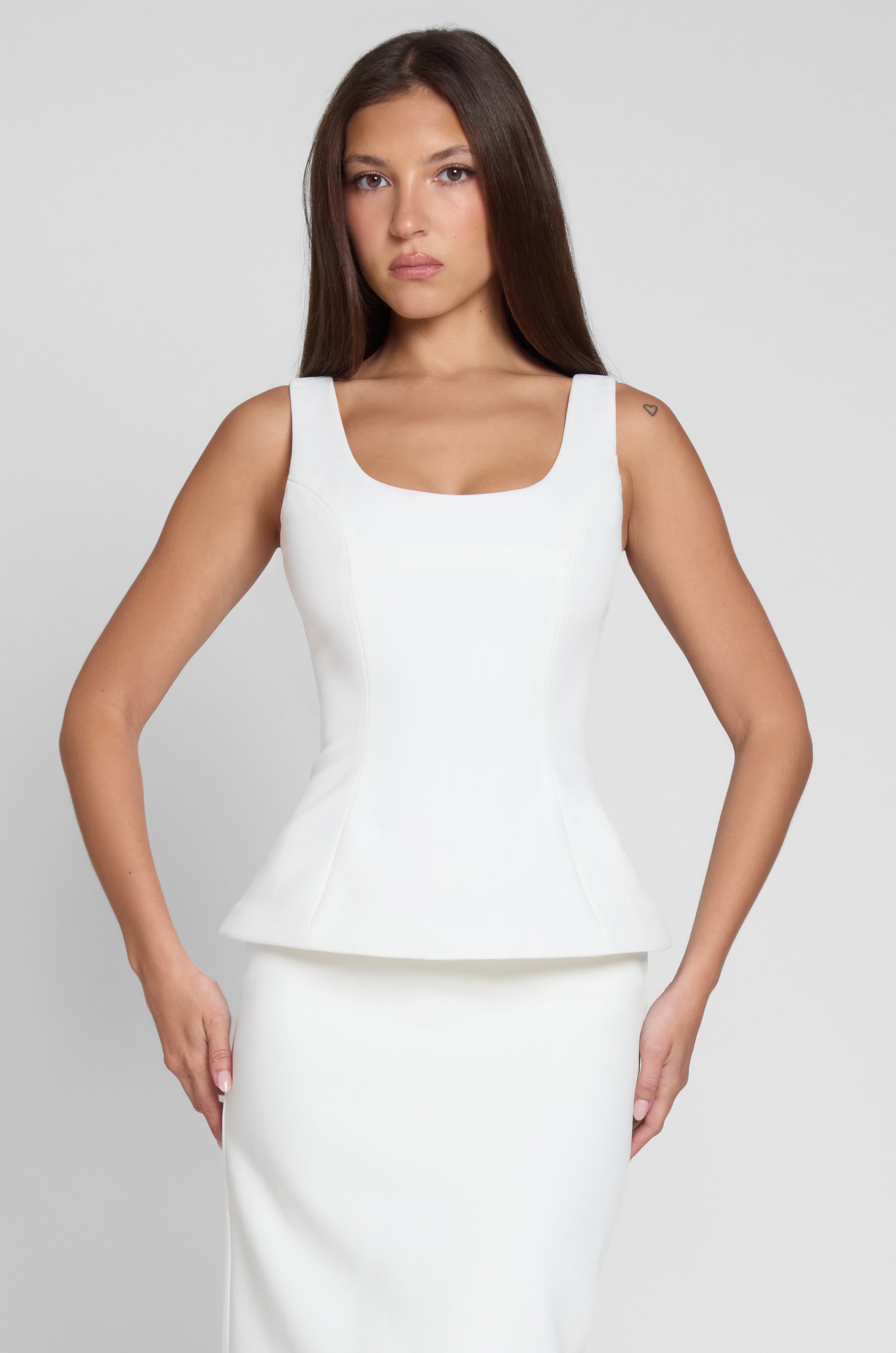 Top bustier Calesia Contour - Blanco