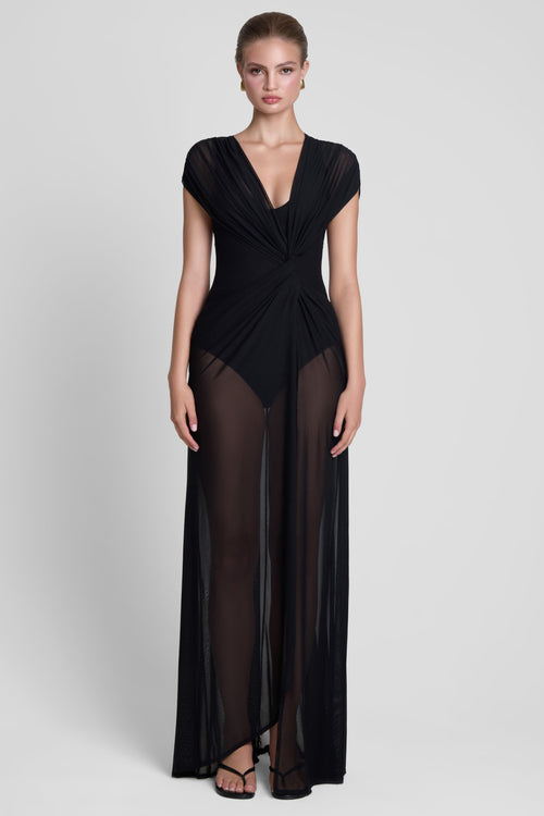 chloe corset dress black Chloe Corset Midi Dress