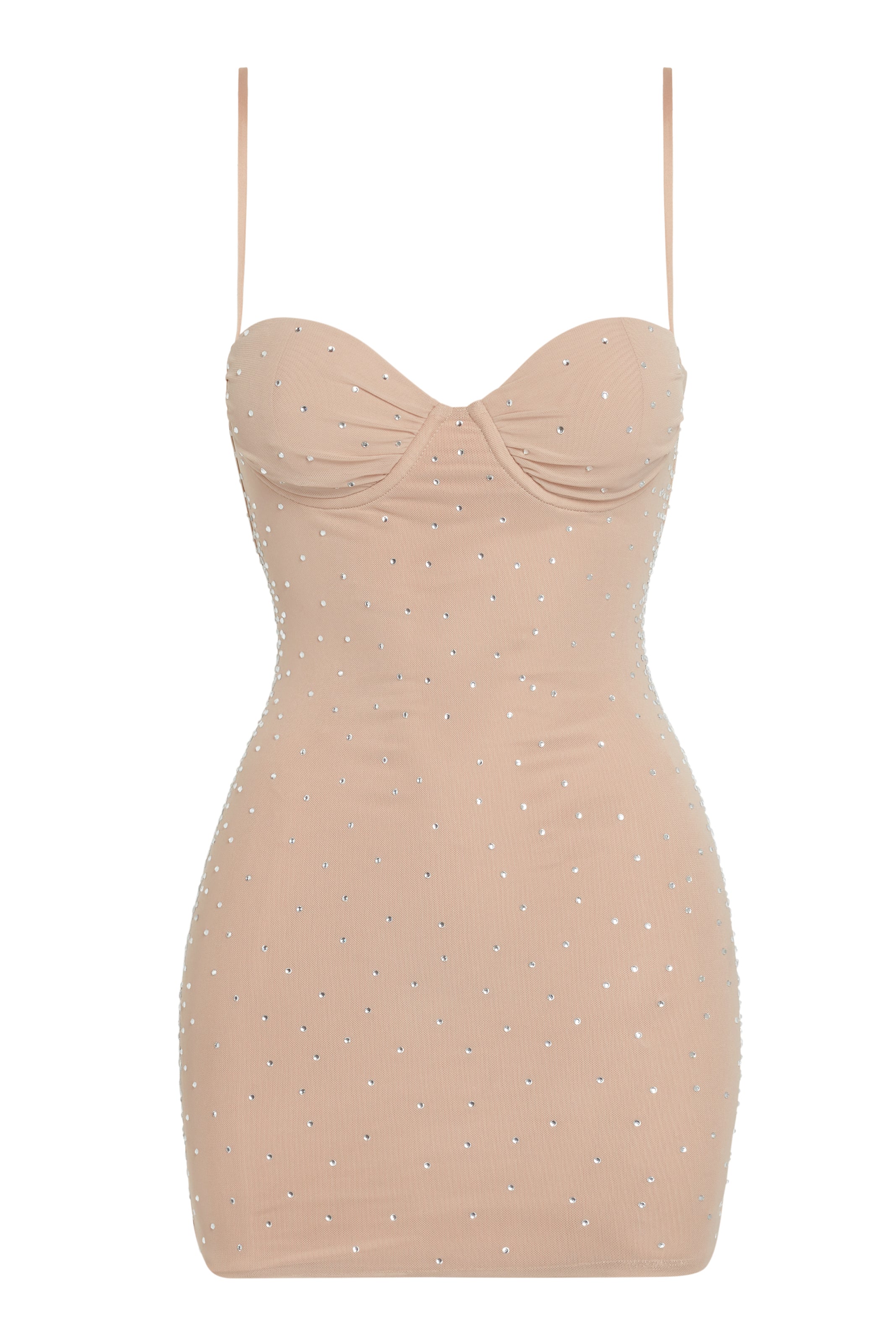 Minerva Crystal Embellished Bustier Mini Dress