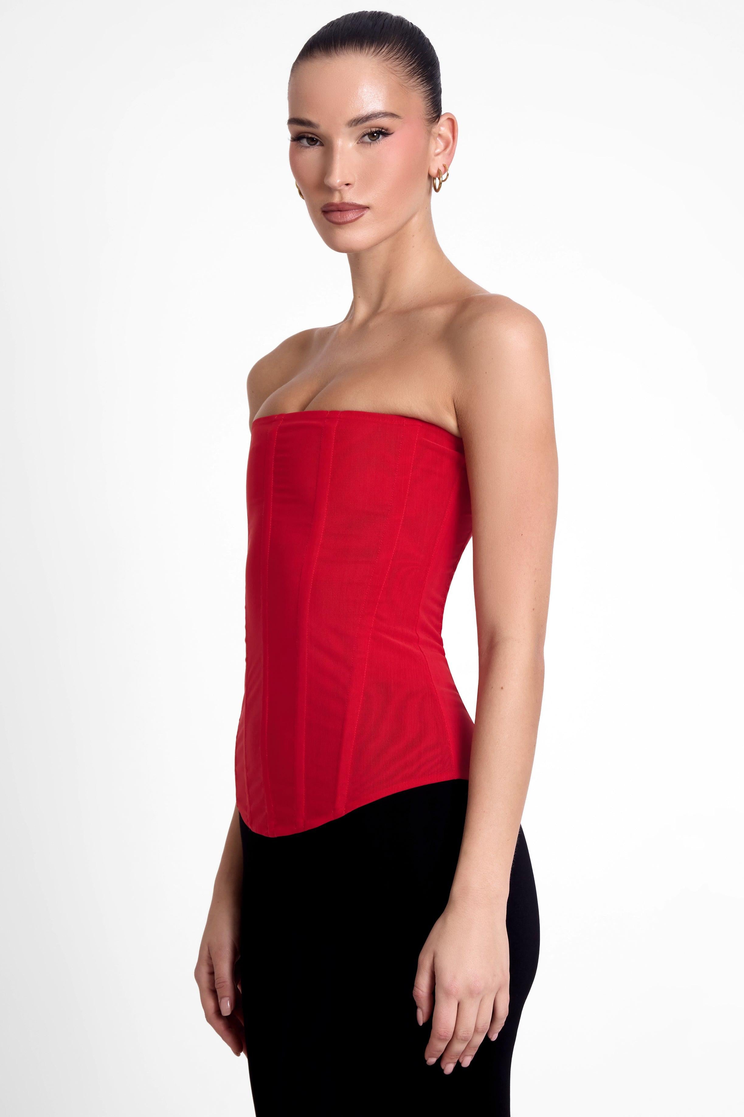 LEAU Women's Muse Mesh Corset Top LEAU Women's Muse Mesh Corset Top