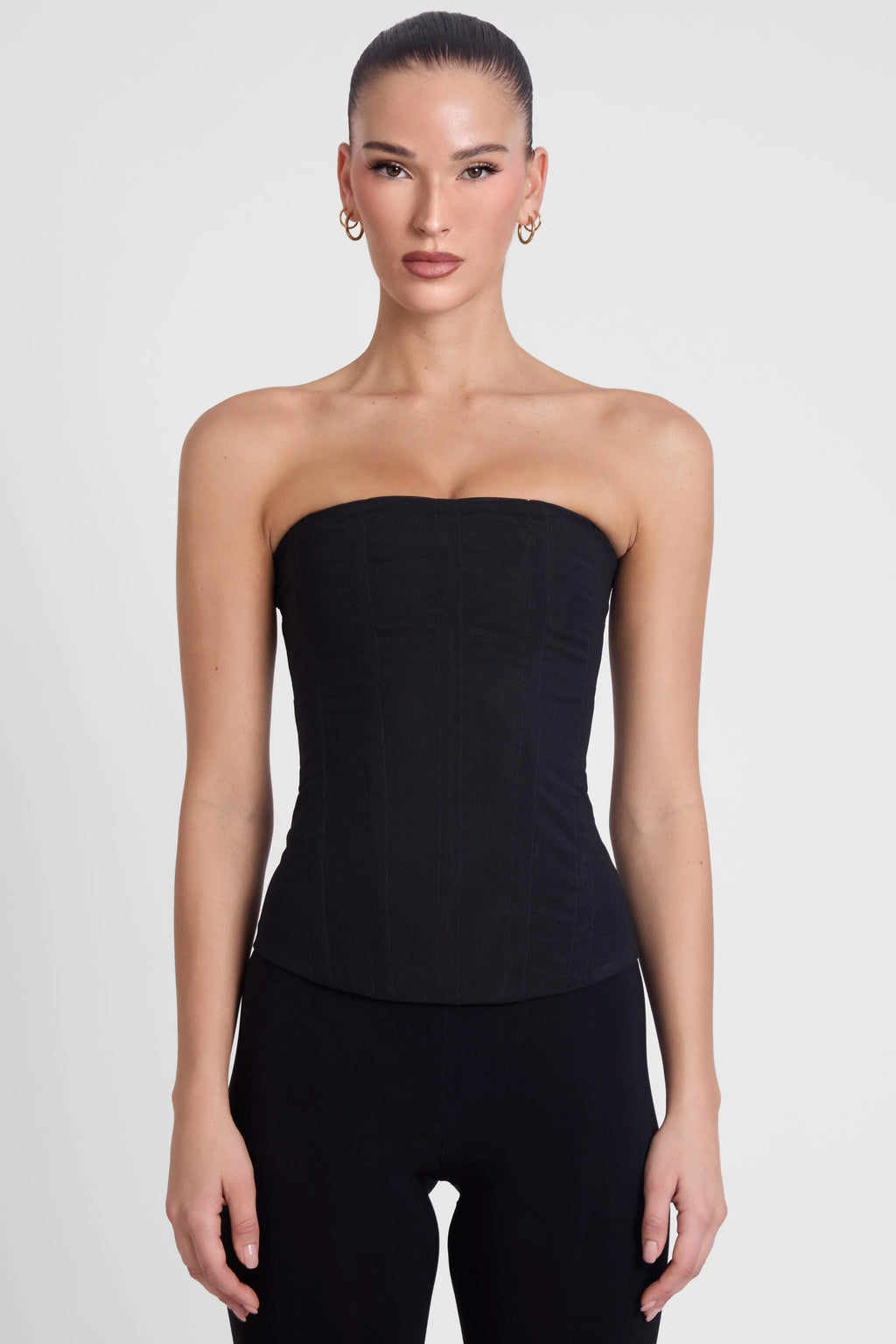 Muse Mesh Corset Top 2 Pack - Black & Brown