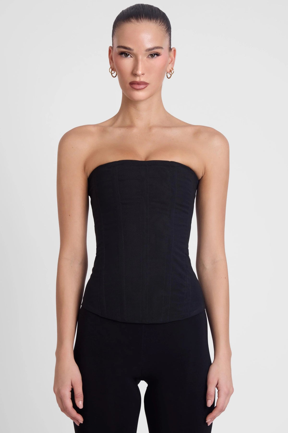 Muse Mesh Corset Top 2 Pack - Black & Brown