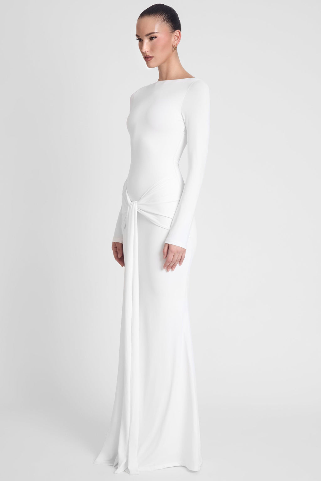 Oasis Knot Maxi Dress - White