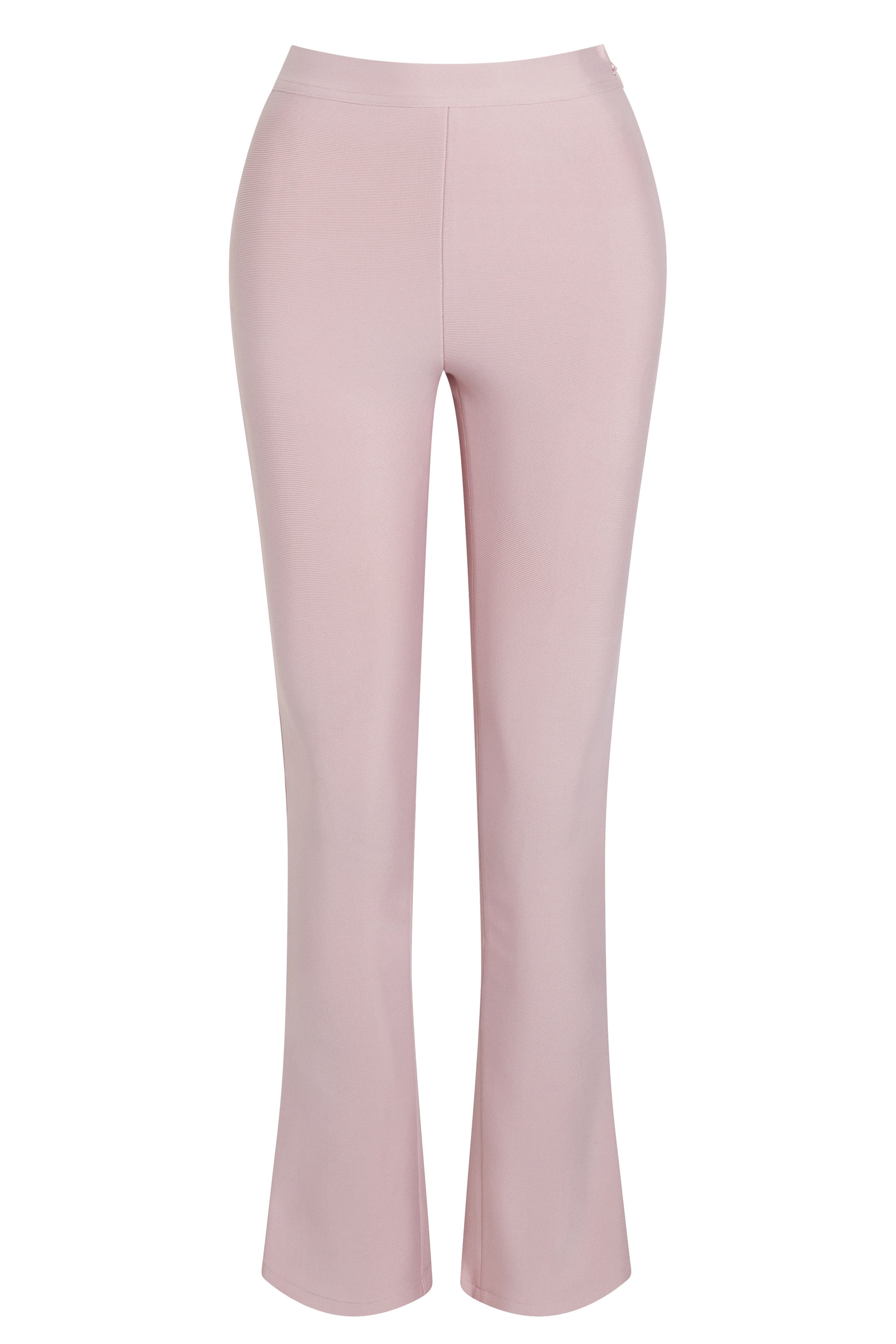 Plus Hot Pink Plisse High Waist Wide Leg Pants | PrettyLittleThing USA