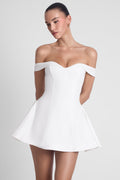 Raquel Babydoll Corset Mini Dress - White