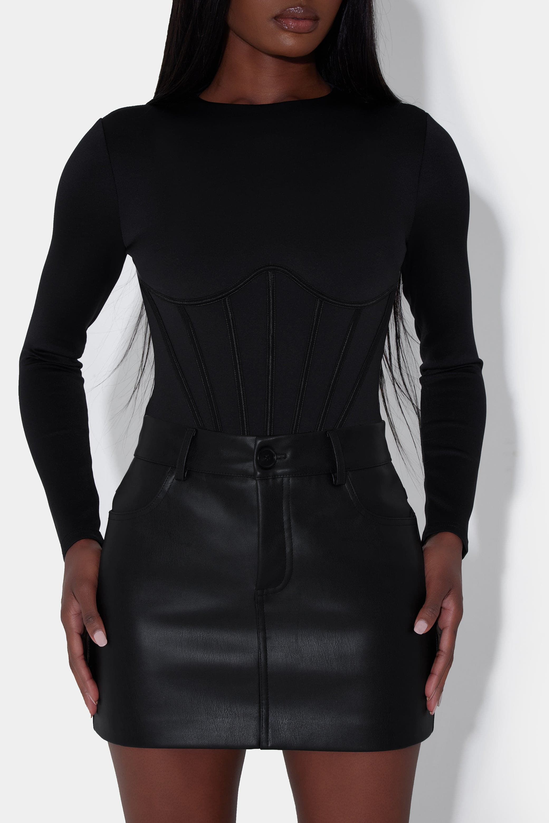 Corset Mesh Black Bodysuit – Offbeat Boutique