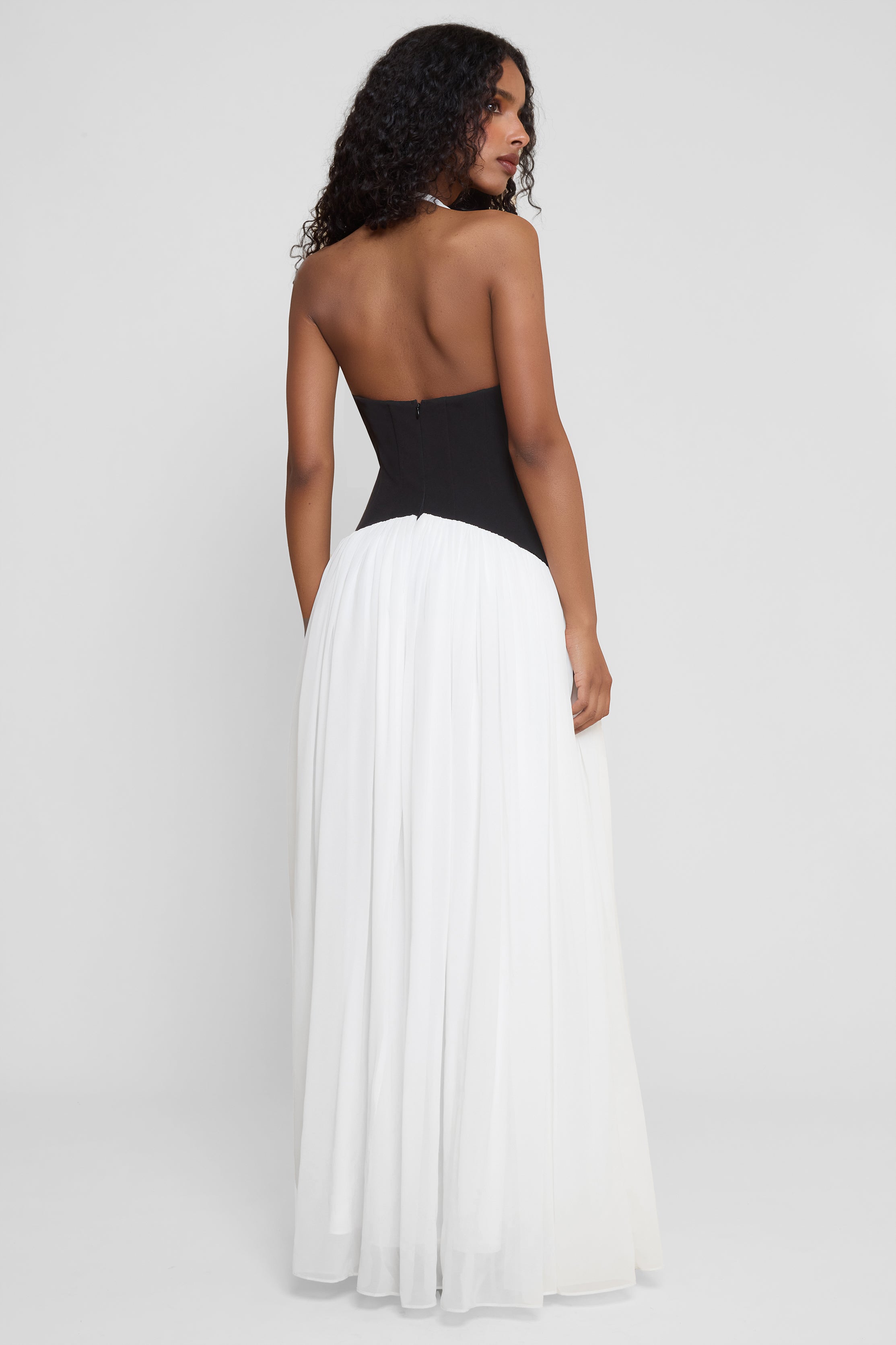 Harlowe Contrast Corset Maxi Dress