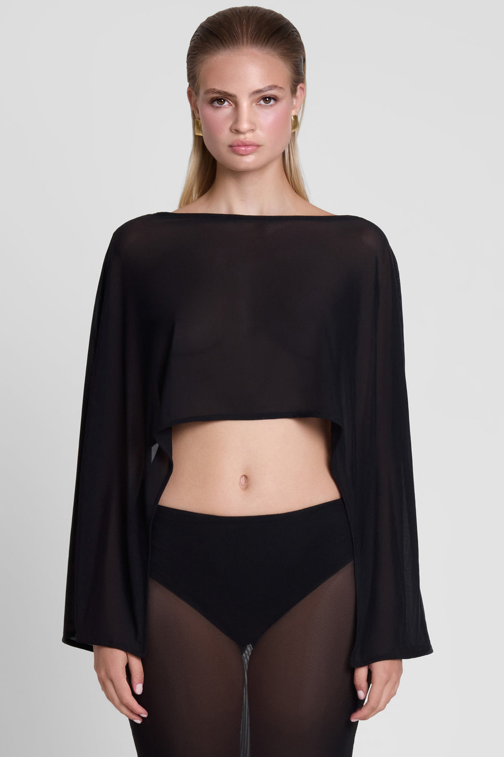 Imogen Sheer Mesh Cape