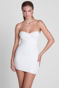 Solstice Strapless Sculpt Mini Dress - White