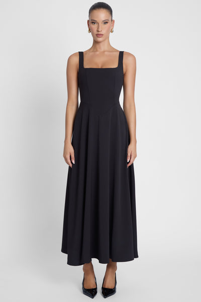 high waist square neck midi dress Serenity Corset tailored silhouette The Complete Attire Guide errors US Size:XXL - US 12