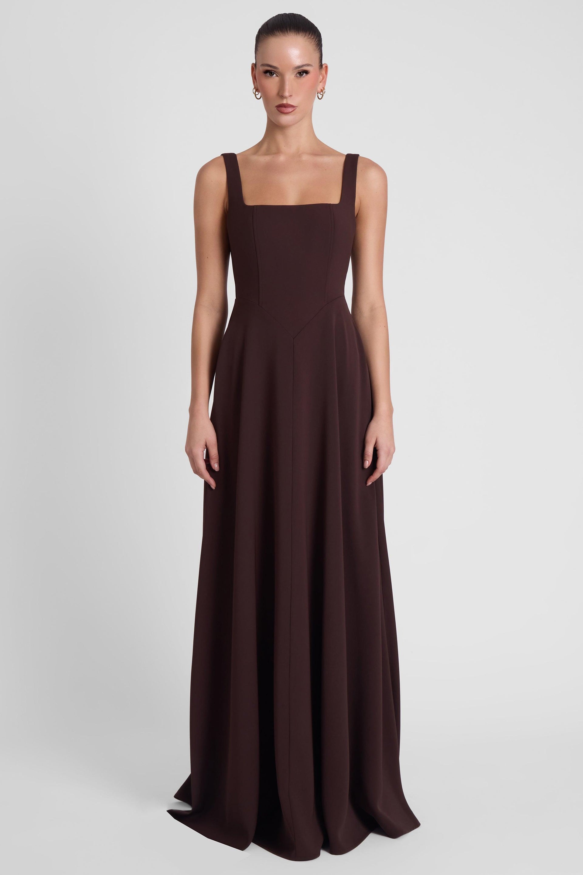 Siren Square Neck Corset Maxi Dress Siren Square Neck Corset Maxi Dress