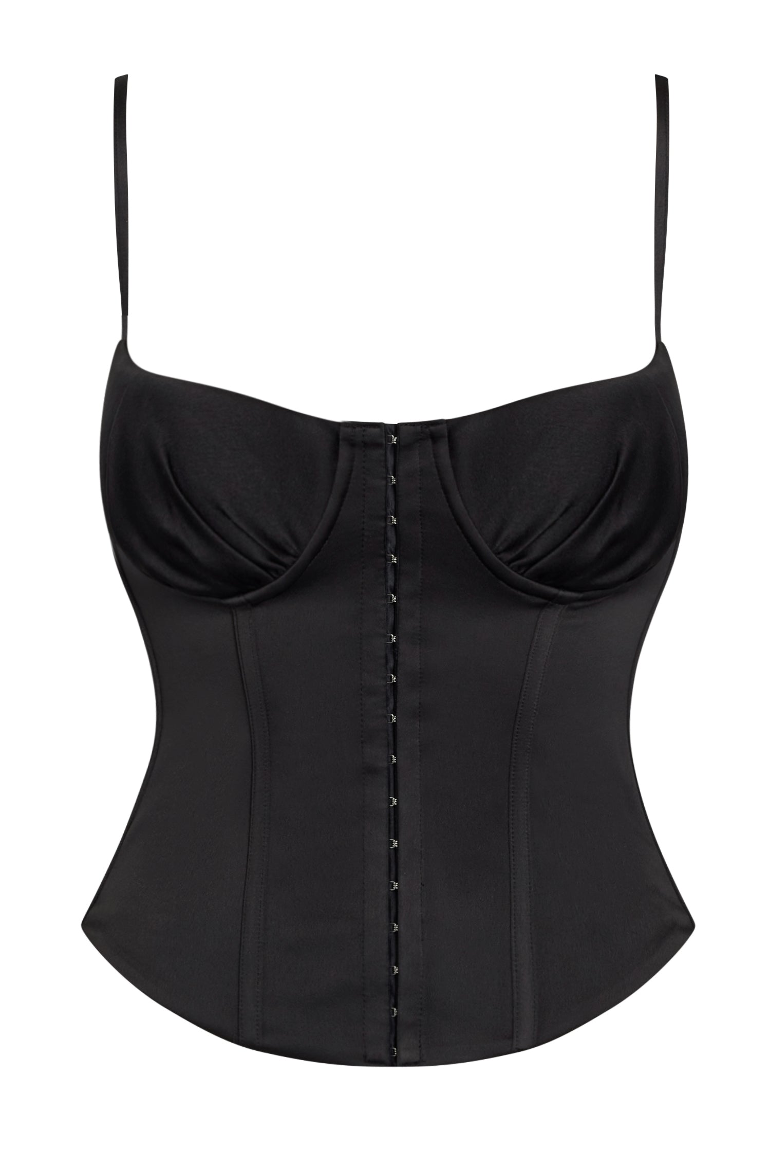 Black corset store bustier top