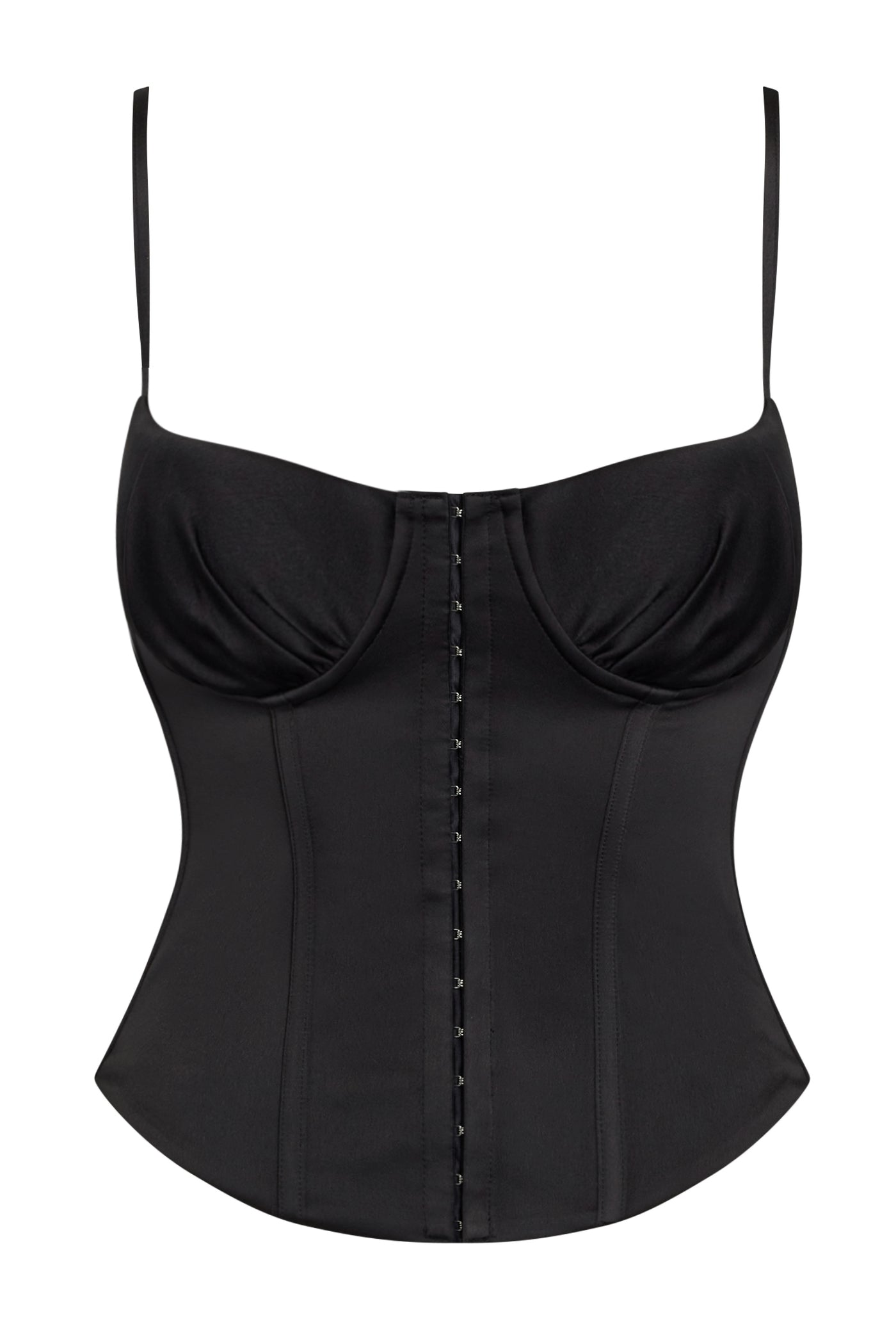 Luce Longline Satin Bustier Corset Top LEAU