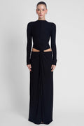 Vacanza Drape Gown - Black
