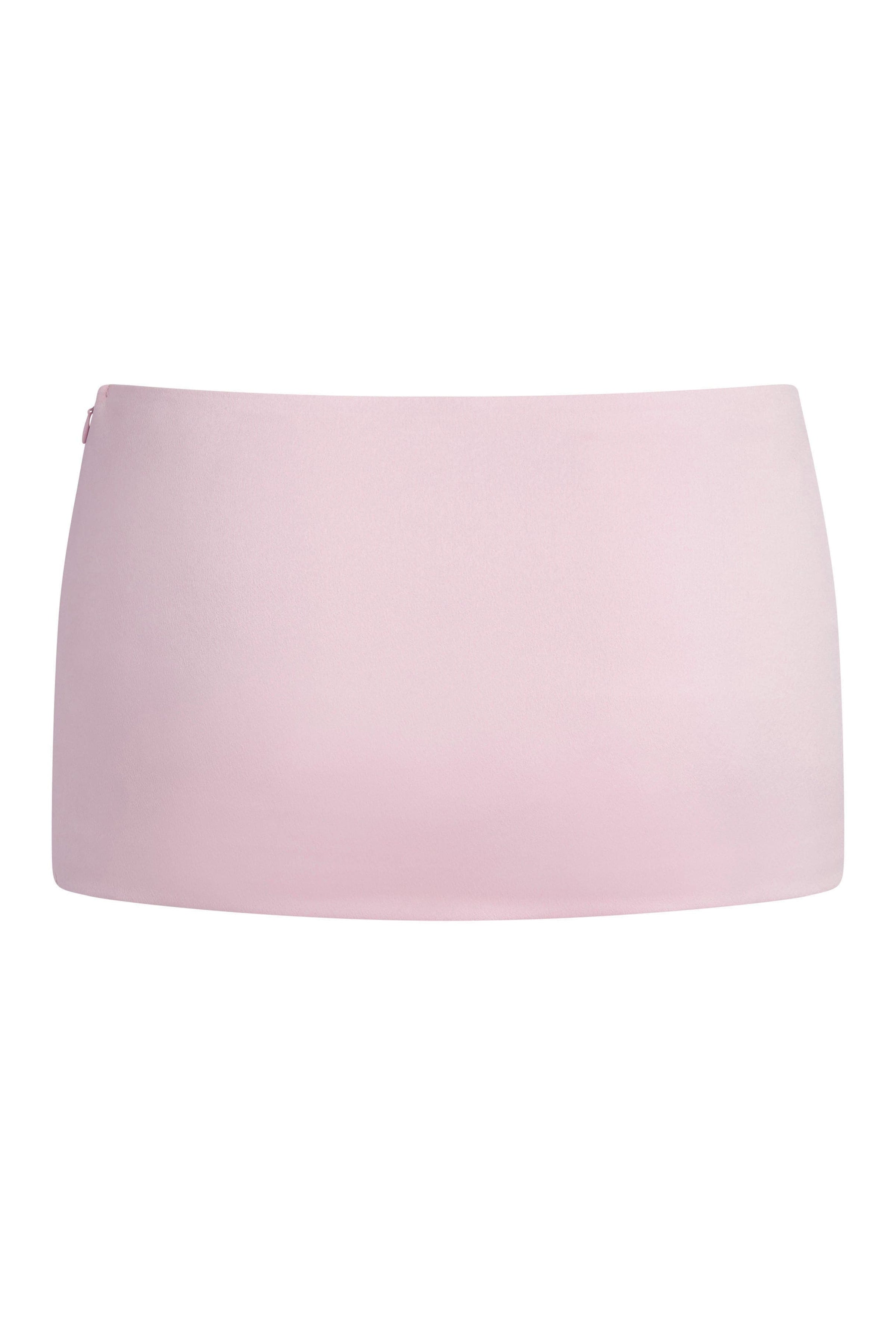 Volare Satin Micro Mini Skirt - Pink | LEAU