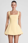 Ysabelle Babydoll Corset Mini Dress - Yellow