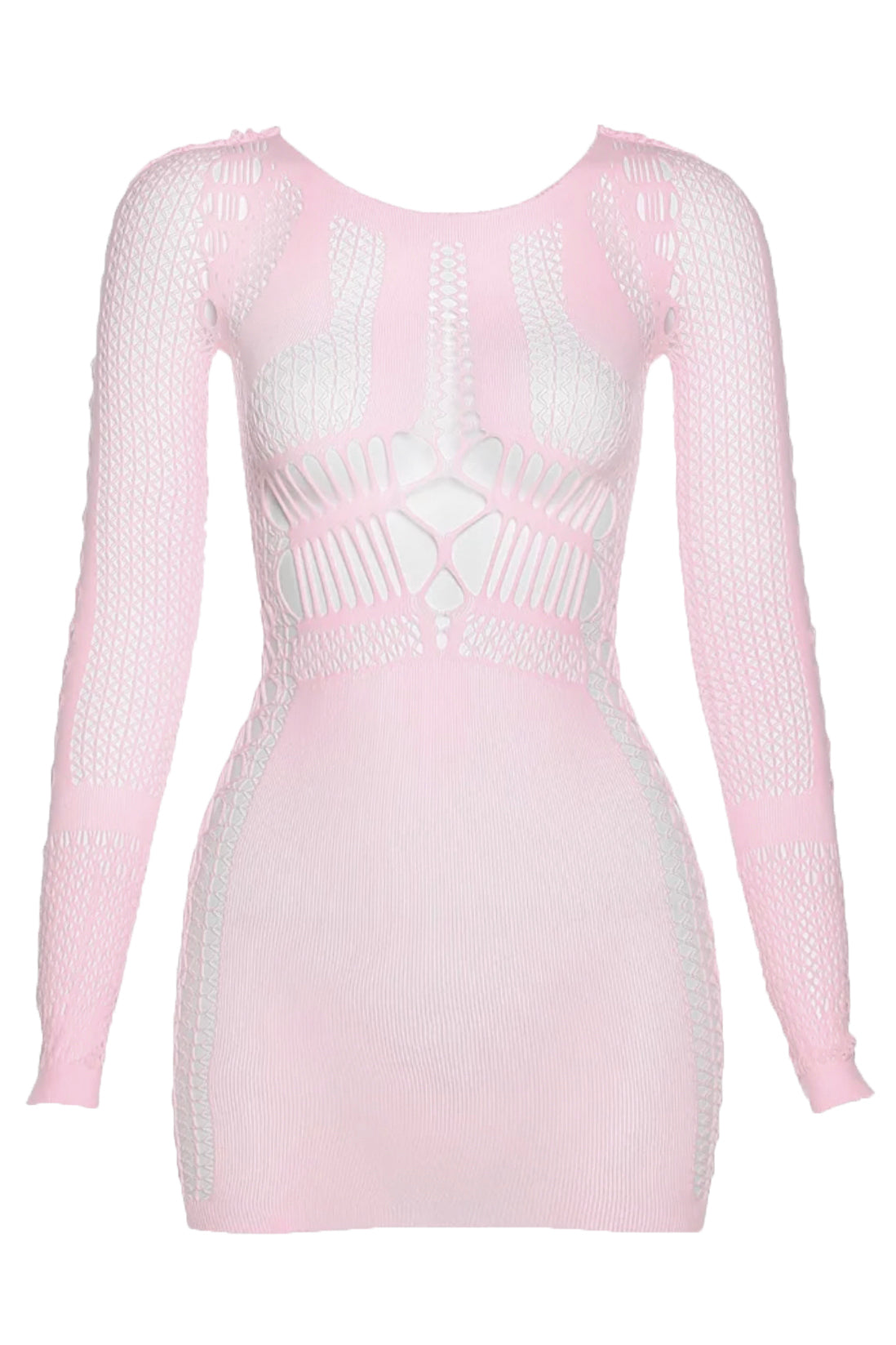 Cielo Stretch Knit Mini Dress - Pink.