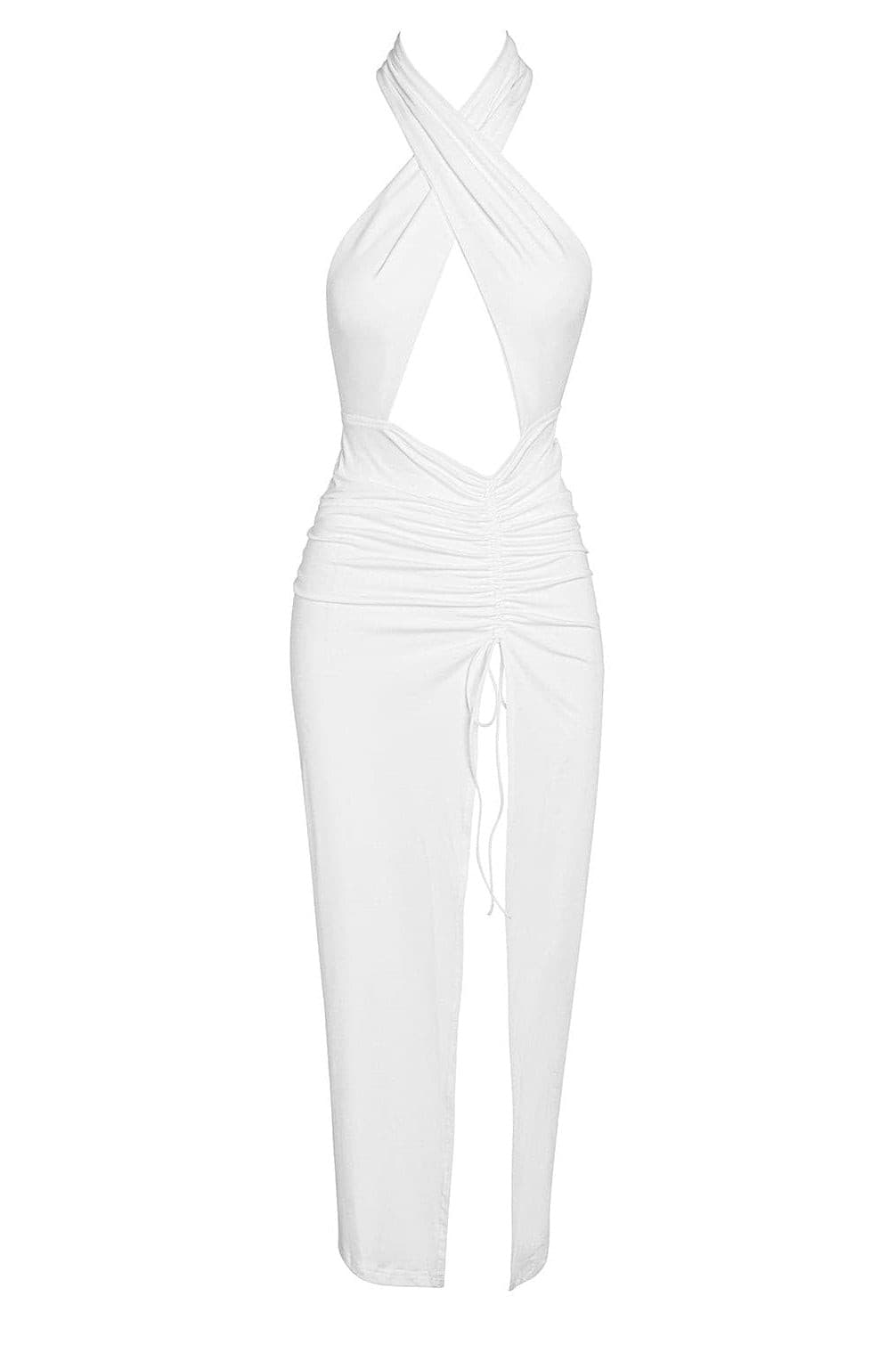 Azores Halter Dress - White (Final Sale).