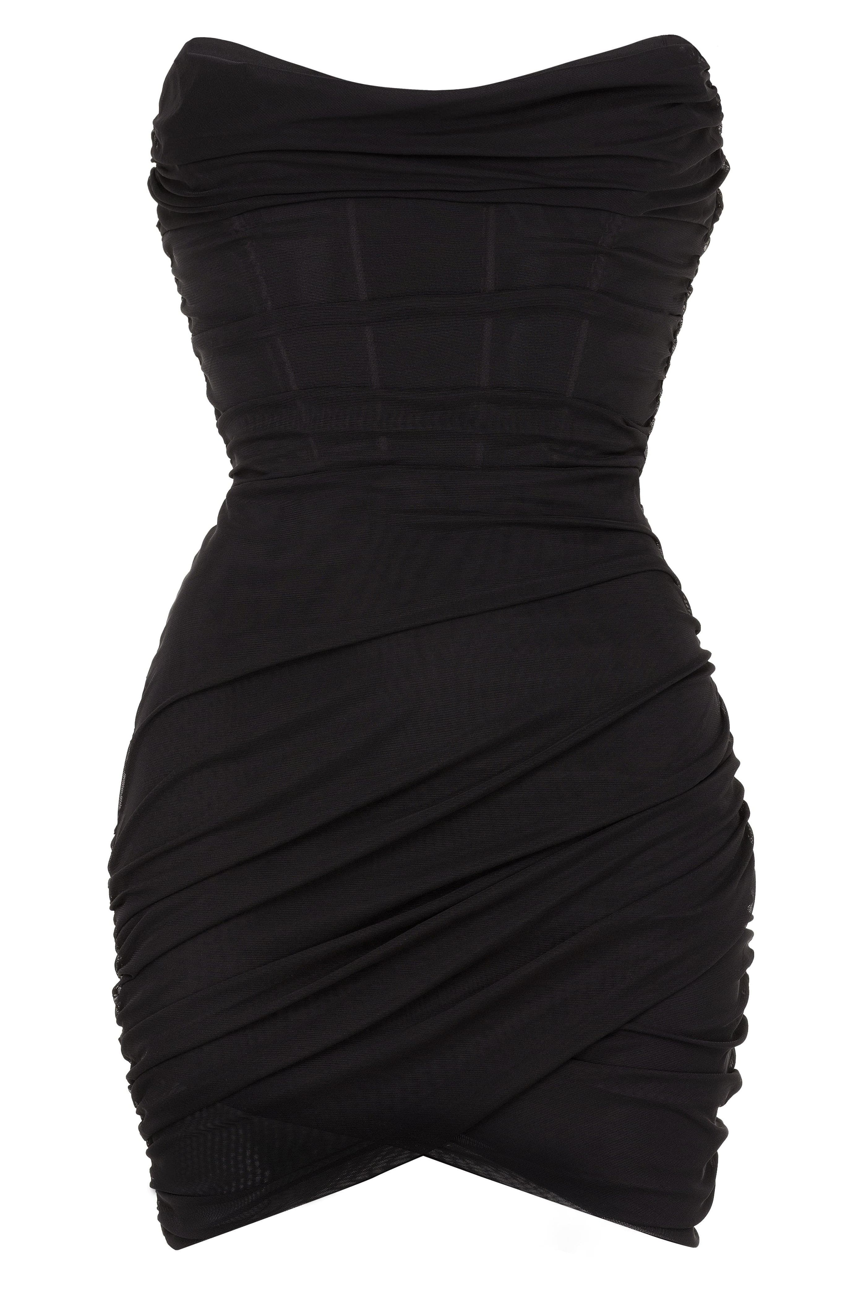 LEAU - Caro Corset Mini Dress in Black.