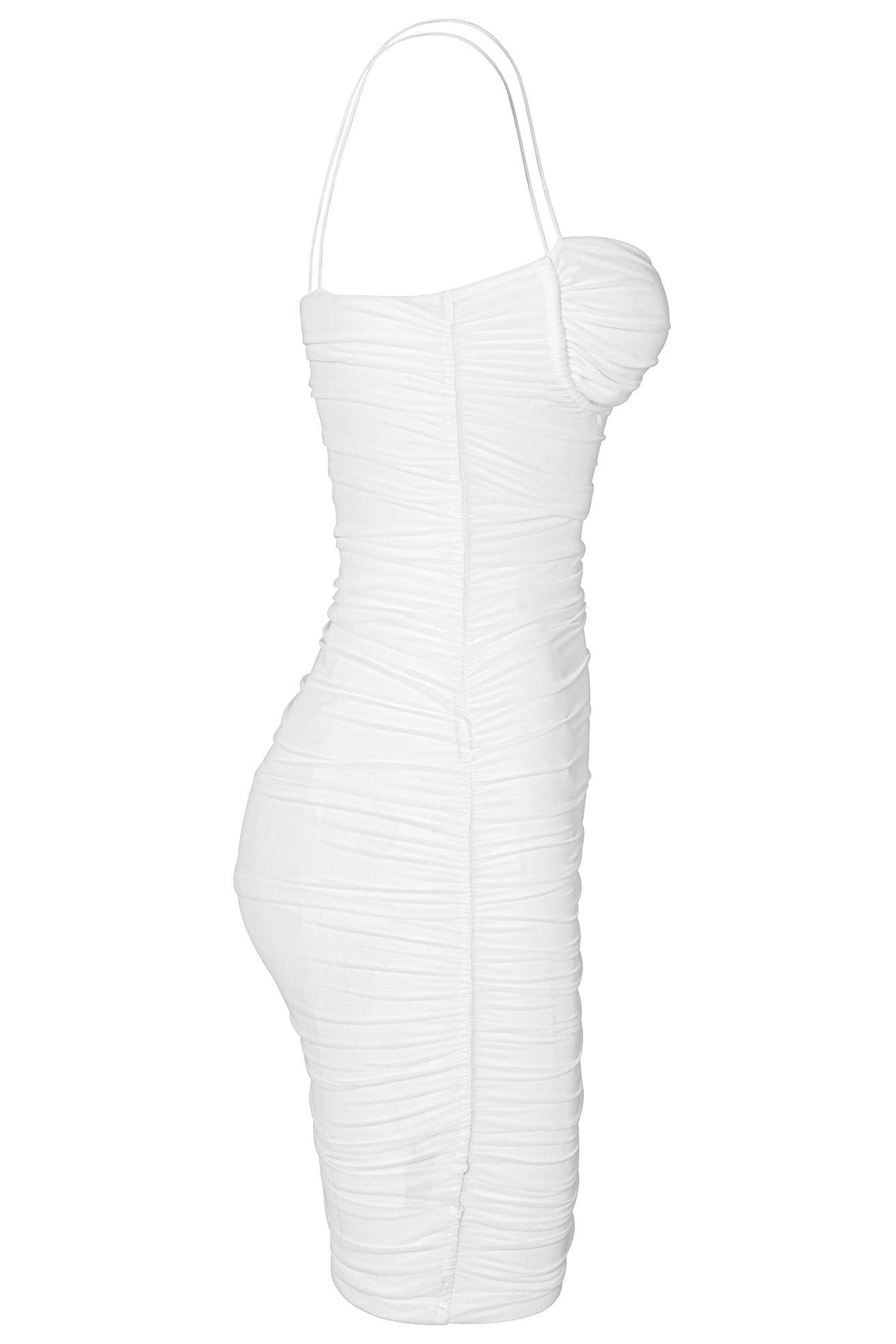 Dedon Bustier Mesh Dress - White (Final Sale).