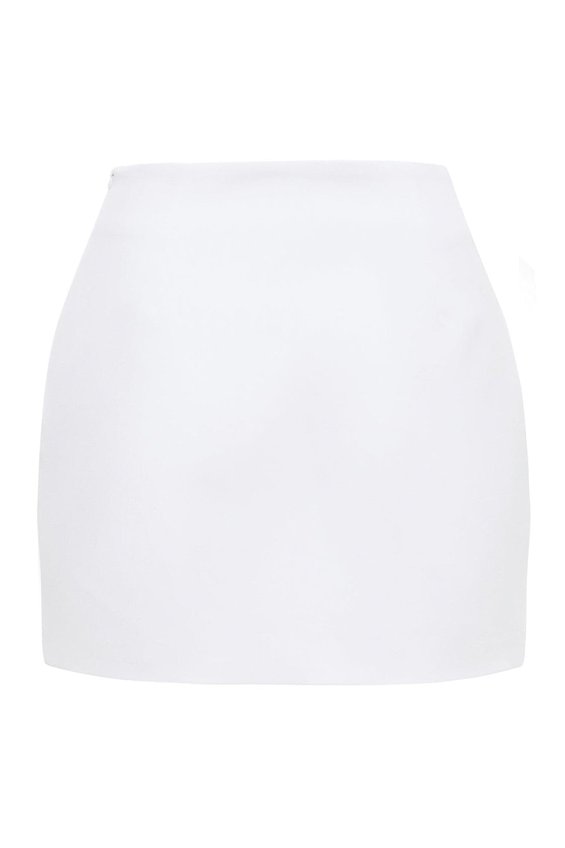 Saka High Waist Mini Skirt - White.