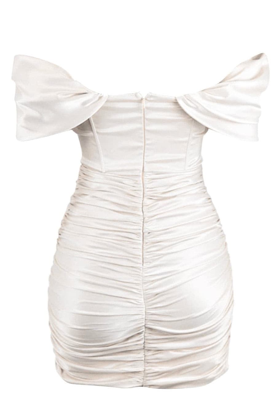 leau divine satin corset dress - white corset dress