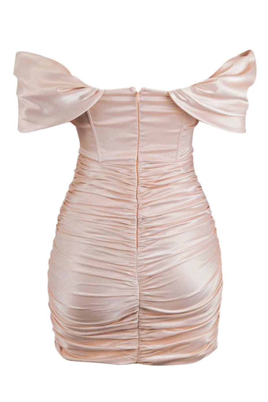 LEAU - Divine Satin Corset Dress in Blush.