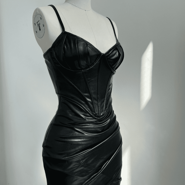 Vice Corset Mini Dress - Black | LEAU